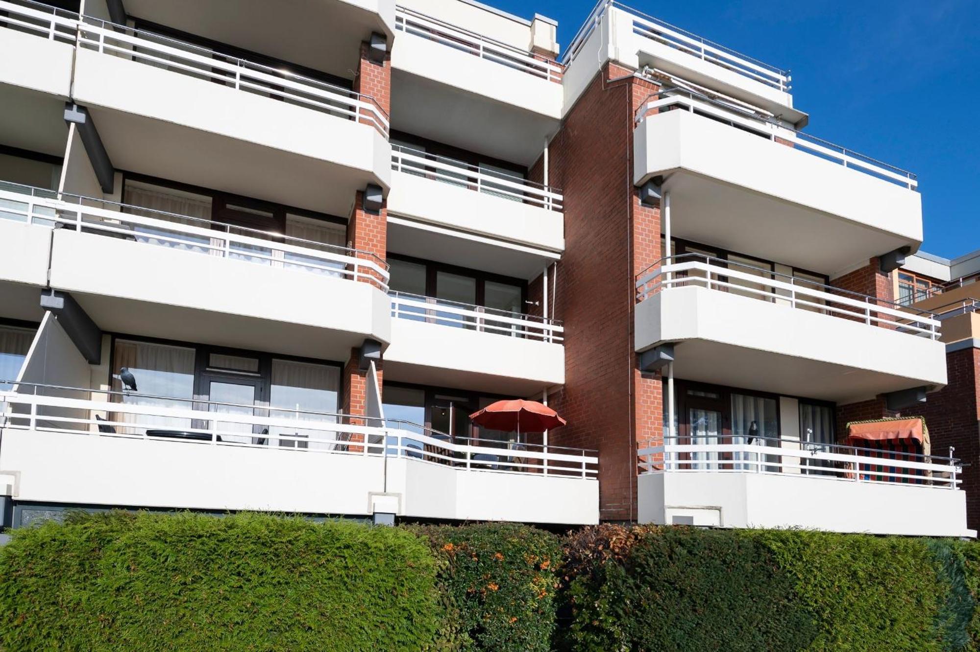 Ferienwohnung Luv und Lee mit Balkon im Haus Belvedere Grömitz Exterior foto