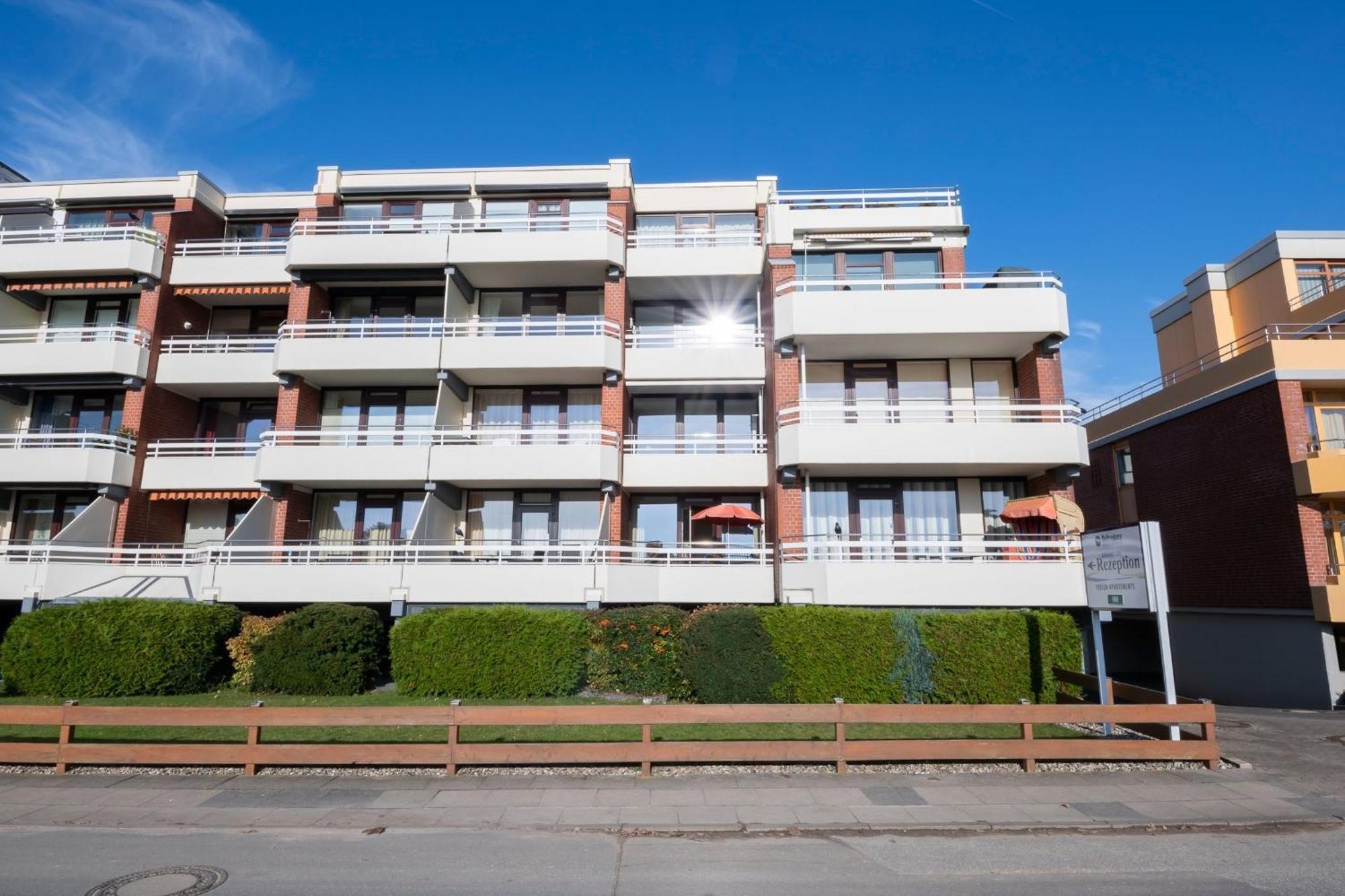 Ferienwohnung Luv und Lee mit Balkon im Haus Belvedere Grömitz Exterior foto