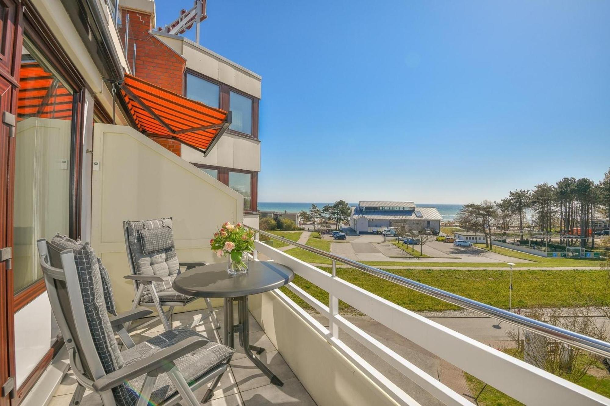 Ferienwohnung Luv und Lee mit Balkon im Haus Belvedere Grömitz Exterior foto